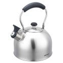 CZAJNIK 2,5L Z GWIZDKIEM KINGHOFF KH-1859 SREBRNY KINGHOFF