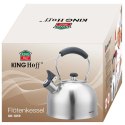 CZAJNIK 2,5L Z GWIZDKIEM KINGHOFF KH-1859 SREBRNY KINGHOFF