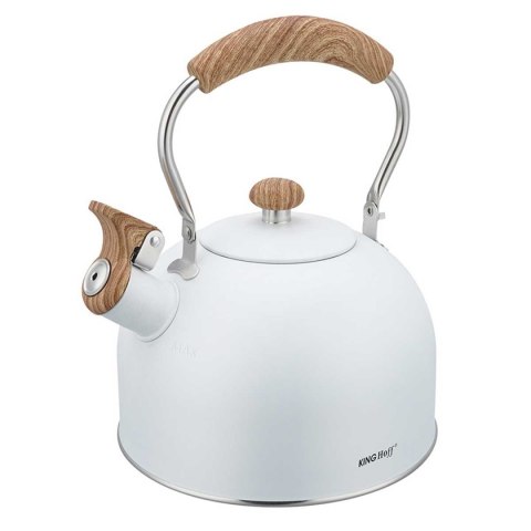 CZAJNIK 2,5L Z GWIZDKIEM KINGHOFF KH-1860 BIAŁY KINGHOFF CZAJNIK 2,5L Z GWIZDKIEM KINGHOFF KH-1860 BIAŁY KINGHOFF