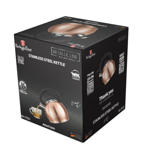 CZAJNIK 3L BERLINGER HAUS BH-7502 Z GWIZDKIEM ROSE GOLD BERLINGER HAUS CZAJNIK 3L BERLINGER HAUS BH-7502 Z GWIZDKIEM ROSE GOLD BERLINGER HAUS
