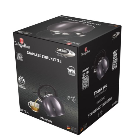 CZAJNIK 3L BERLINGER HAUS BH-7504 Z GWIZDKIEM CARBON PRO BERLINGER HAUS CZAJNIK 3L BERLINGER HAUS BH-7504 Z GWIZDKIEM CARBON PRO BERLINGER HAUS