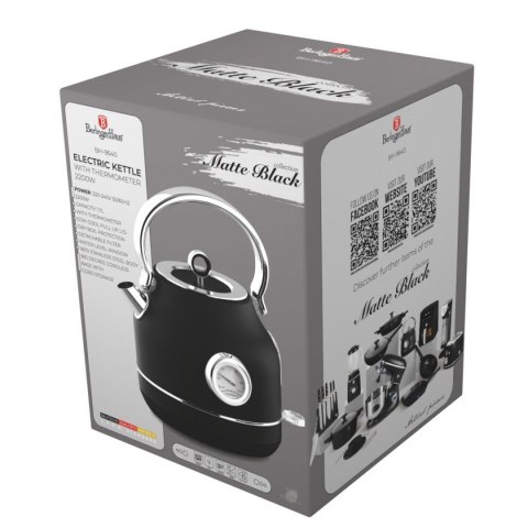 CZAJNIK ELEKTRYCZNY 1,7L Z TERMOMETREM BERLINGER HAUS BH-9640 MATTE BLACK BERLINGER HAUS CZAJNIK ELEKTRYCZNY 1,7L Z TERMOMETREM BERLINGER HAUS BH-9640 MATTE BLACK BERLINGER HAUS