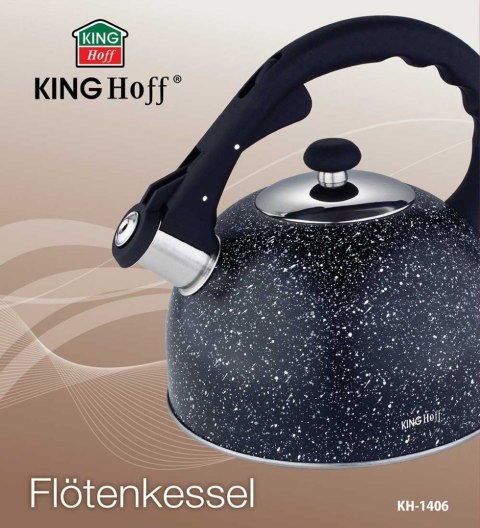 CZAJNIK Z GWIZDKIEM 2,6L KINGHOFF KH-1406 MARBLE KINGHOFF CZAJNIK Z GWIZDKIEM 2,6L KINGHOFF KH-1406 MARBLE KINGHOFF