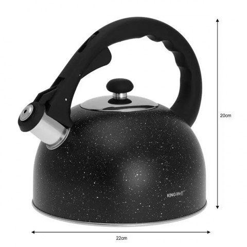 CZAJNIK Z GWIZDKIEM 2,6L KINGHOFF KH-1406 MARBLE KINGHOFF CZAJNIK Z GWIZDKIEM 2,6L KINGHOFF KH-1406 MARBLE KINGHOFF