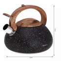 CZAJNIK Z GWIZDKIEM 2,7L KLAUSBERG KB-7282 GRANIT WOOD KLAUSBERG