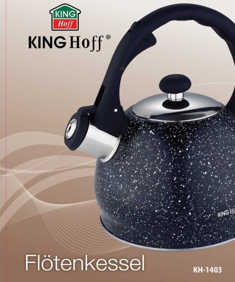 CZAJNIK Z GWIZDKIEM 2L KINGHOFF KH-1403 MARBLE KINGHOFF CZAJNIK Z GWIZDKIEM 2L KINGHOFF KH-1403 MARBLE KINGHOFF