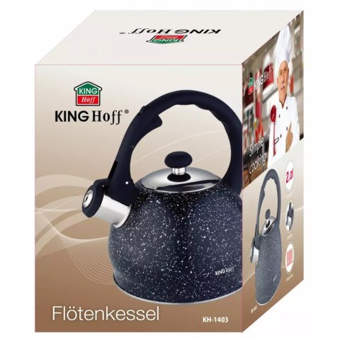 CZAJNIK Z GWIZDKIEM 2L KINGHOFF KH-1403 MARBLE KINGHOFF CZAJNIK Z GWIZDKIEM 2L KINGHOFF KH-1403 MARBLE KINGHOFF