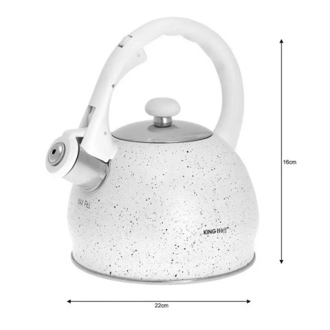 CZAJNIK Z GWIZDKIEM 2L KINGHOFF KH-1404 MARBLE KINGHOFF CZAJNIK Z GWIZDKIEM 2L KINGHOFF KH-1404 MARBLE KINGHOFF