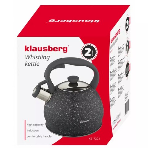 CZAJNIK Z GWIZDKIEM 2L KLAUSBERG KB-7321 MARBLE KLAUSBERG CZAJNIK Z GWIZDKIEM 2L KLAUSBERG KB-7321 MARBLE KLAUSBERG