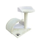 Drapak dla kota Legowisko+Budka biało-beżowy 43cm Bituxx