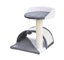 Drapak dla kota Legowisko+Budka biało-siwy 43cm Bituxx