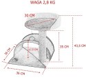 Drapak dla kota Legowisko+Budka biało-siwy 43cm Bituxx