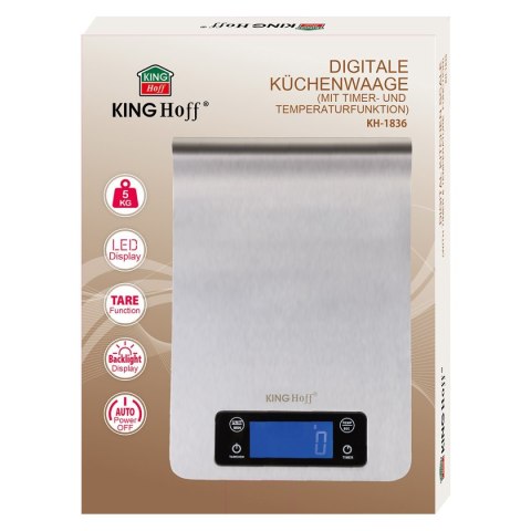 ELEKTRONICZNA WAGA KUCHENNA KINGHOFF KH-1836 KINGHOFF ELEKTRONICZNA WAGA KUCHENNA KINGHOFF KH-1836 KINGHOFF