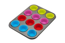 FORMA DO MUFFINEK Z WKŁADAMI SILIKONOWYMI KINGHOFF KH-4188 KINGHOFF