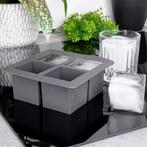 FORMA SILIKONOWA NA 4 KOSTKI LODOWE BARMAŃSKIE XXL DO DRINKÓW 259654 EXCELLENT HOUSWARE FORMA SILIKONOWA NA 4 KOSTKI LODOWE BARMAŃSKIE XXL DO DRINKÓW 259654 EXCELLENT HOUSWARE