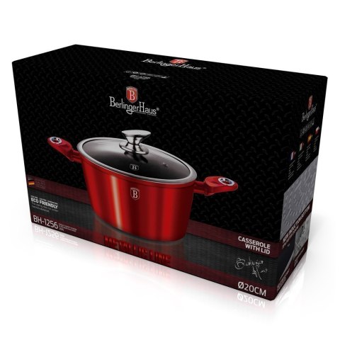 GARNEK GRANITOWY 28cm BERLINGER HAUS RED METALLIC LINE BH-1258 BERLINGER HAUS GARNEK GRANITOWY 28cm BERLINGER HAUS RED METALLIC LINE BH-1258 BERLINGER HAUS