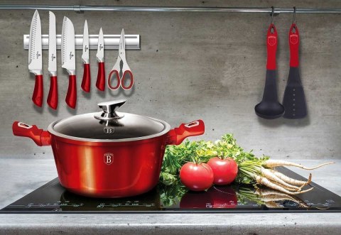 GARNEK GRANITOWY 28cm BERLINGER HAUS RED METALLIC LINE BH-1258 BERLINGER HAUS GARNEK GRANITOWY 28cm BERLINGER HAUS RED METALLIC LINE BH-1258 BERLINGER HAUS
