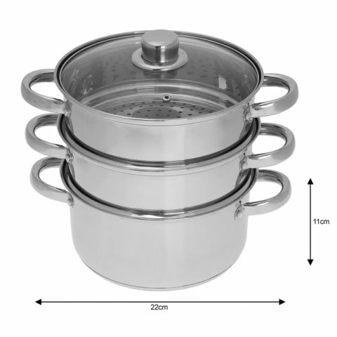 GARNEK NA PARĘ KINGHOFF 4 ELEM. 22cm KH-3328 KINGHOFF GARNEK NA PARĘ KINGHOFF 4 ELEM. 22cm KH-3328 KINGHOFF