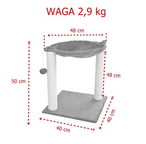 HAMAK STOJĄCY DRAPAK LEGOWISKO DLA KOTA BEŻOWY Bituxx HAMAK STOJĄCY DRAPAK LEGOWISKO DLA KOTA BEŻOWY Bituxx
