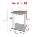 HAMAK STOJĄCY DRAPAK LEGOWISKO DLA KOTA CZARNY Bituxx