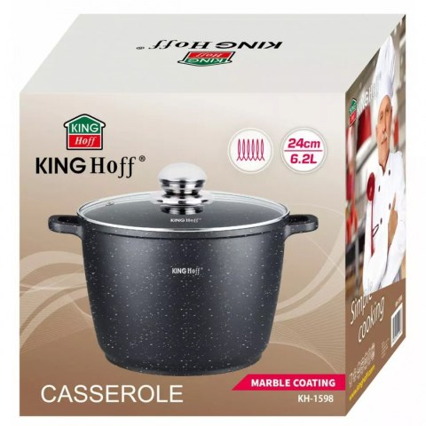 KINGHOFF GARNEK MARMUROWY 24cm KH-1598 6,2L KINGHOFF KINGHOFF GARNEK MARMUROWY 24cm KH-1598 6,2L KINGHOFF