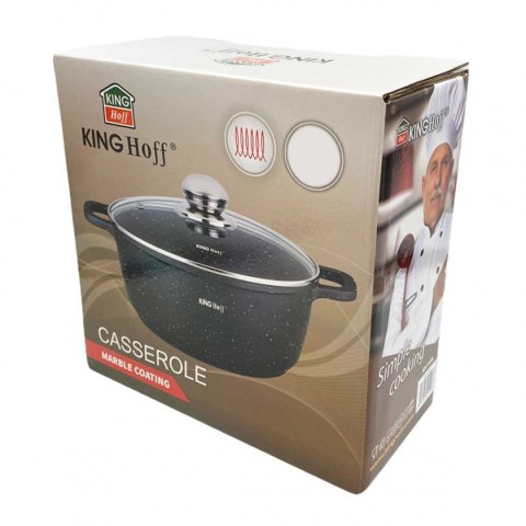 KINGHOFF GARNEK MARMUROWY 28cm KH-1597 6,5L KINGHOFF KINGHOFF GARNEK MARMUROWY 28cm KH-1597 6,5L KINGHOFF