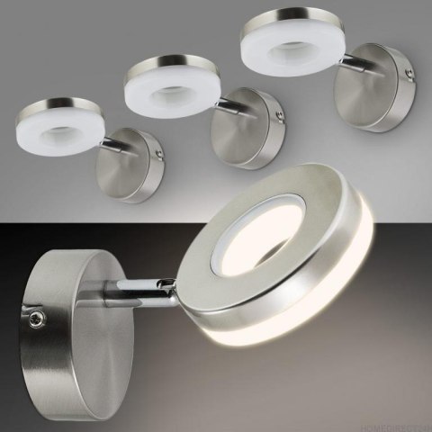 LAMPA ŚCIENNA LED RING 5W STAL NIERDZEWNA NOWOCZESNY DESIGN KLASA A+ Bituxx LAMPA ŚCIENNA LED RING 5W STAL NIERDZEWNA NOWOCZESNY DESIGN KLASA A+ Bituxx