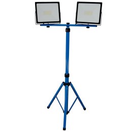 Lampa Robocza LED 2x50W IP65 Statyw 90-172 cm Kabel 3m Zimne Światło Bituxx