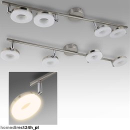 Lampa Sufitowa LED 4x LED RING 20W Stal Nierdzewna Klasa A+ Nowoczesna Bituxx