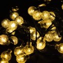 Łańcuch Solarny 10m 60x LED Ciepłe Światło Wodoodporne IP65 Girlanda Bituxx Bituxx