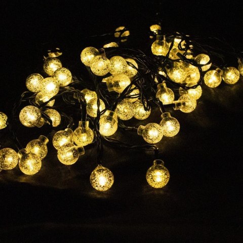 Łańcuch Solarny 10m 60x LED Ciepłe Światło Wodoodporne IP65 Girlanda Bituxx Bituxx Łańcuch Solarny 10m 60x LED Ciepłe Światło Wodoodporne IP65 Girlanda Bituxx Bituxx