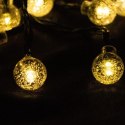 Łańcuch Solarny 10m 60x LED Ciepłe Światło Wodoodporne IP65 Girlanda Bituxx Bituxx