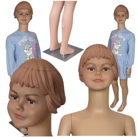 Manekin Dziecięcy Wystawowy Dziewczynka 110CM Sklep Odzieżowy Ekspozycja Bituxx Manekin Dziecięcy Wystawowy Dziewczynka 110CM Sklep Odzieżowy Ekspozycja Bituxx