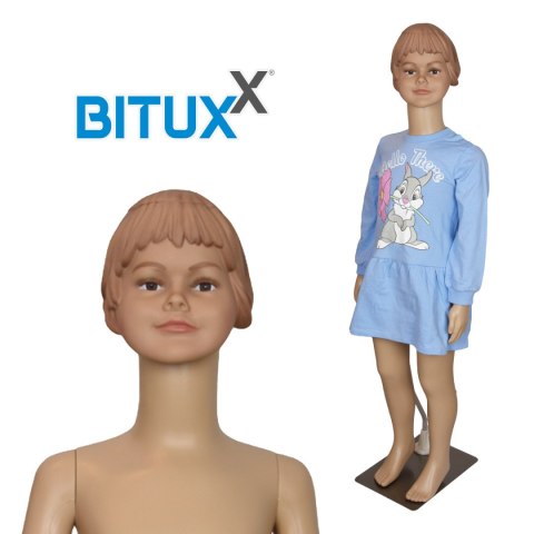 Manekin Dziecięcy Wystawowy Dziewczynka 110CM Sklep Odzieżowy Ekspozycja Bituxx Manekin Dziecięcy Wystawowy Dziewczynka 110CM Sklep Odzieżowy Ekspozycja Bituxx