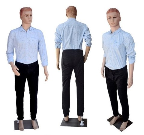 Manekin Wystawowy Męski Pełnopostaciowy 187CM Sklepowy Stalowa Podstawa Bituxx Manekin Wystawowy Męski Pełnopostaciowy 187CM Sklepowy Stalowa Podstawa Bituxx