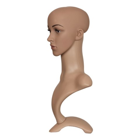 Manekin damska głowa ze stojakiem 52 cm do peruk nakryć głowy biżuterii Bituxx Manekin damska głowa ze stojakiem 52 cm do peruk nakryć głowy biżuterii Bituxx
