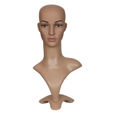 Manekin damska głowa ze stojakiem 52 cm do peruk nakryć głowy biżuterii Bituxx Manekin damska głowa ze stojakiem 52 cm do peruk nakryć głowy biżuterii Bituxx