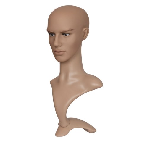 Manekin męska głowa na stojaku 53 cm do peruk biżuterii nakryć głowy Bituxx Manekin męska głowa na stojaku 53 cm do peruk biżuterii nakryć głowy Bituxx
