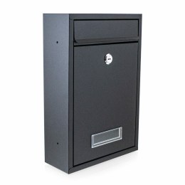 Mini Skrzynka na Listy Czarna Stalowa na Ścianę 2 Klucze Modułowe Bituxx Bituxx