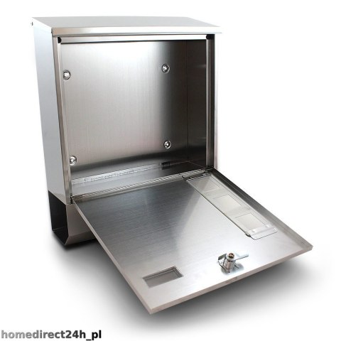 NOWOCZESNA SKRZYNKA NA LISTY STAL INOX Z GAZETNIKIEM METALICZNA SOLIDNA Bituxx NOWOCZESNA SKRZYNKA NA LISTY STAL INOX Z GAZETNIKIEM METALICZNA SOLIDNA Bituxx