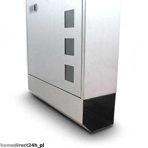 NOWOCZESNA SKRZYNKA NA LISTY STAL INOX Z GAZETNIKIEM METALICZNA SOLIDNA Bituxx NOWOCZESNA SKRZYNKA NA LISTY STAL INOX Z GAZETNIKIEM METALICZNA SOLIDNA Bituxx