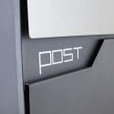 NOWOCZESNA SKRZYNKA POCZTOWA SKRZYNKA NA LISTY POST DUŻA CIEKAWY DESING MALOWANA PROSZKOWO Bituxx