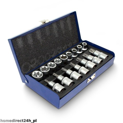 Nasadki torx, bit, imbus 16 elementów - 1 sztuka Bituxx Nasadki torx, bit, imbus 16 elementów - 1 sztuka Bituxx