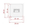 Odpływ kwadratowy Minimalistyczny Ściek wodny 25x25 Bituxx