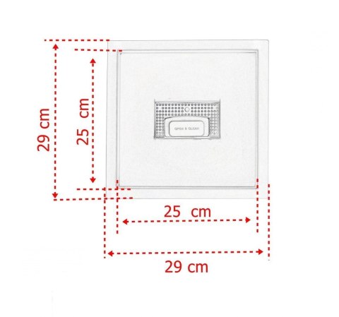 Odpływ kwadratowy Minimalistyczny Ściek wodny 25x25 Bituxx Odpływ kwadratowy Minimalistyczny Ściek wodny 25x25 Bituxx