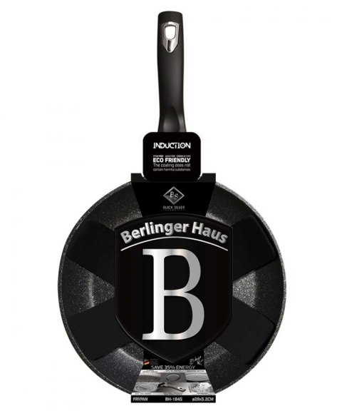 PATELNIA GRANITOWA 28cm BERLINGER HAUS BLACK SILVER BH-1845 BERLINGER HAUS PATELNIA GRANITOWA 28cm BERLINGER HAUS BLACK SILVER BH-1845 BERLINGER HAUS