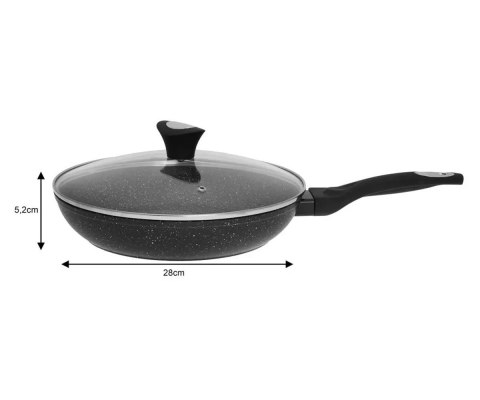 PATELNIA GRANITOWA 28cm Z POKRYWĄ KLAUSBERG KB-7041 KLAUSBERG PATELNIA GRANITOWA 28cm Z POKRYWĄ KLAUSBERG KB-7041 KLAUSBERG