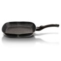 PATELNIA GRANITOWA GRILLOWA 28 cm BERLINGER HAUS BH-1846 BLACK SILVER BERLINGER HAUS