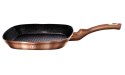 PATELNIA GRANITOWA GRILLOWA 28 cm BERLINGER HAUS ROSE GOLD BH-1521 BERLINGER HAUS