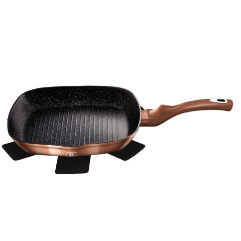 PATELNIA GRANITOWA GRILLOWA 28 cm BERLINGER HAUS ROSE GOLD BH-1521 BERLINGER HAUS PATELNIA GRANITOWA GRILLOWA 28 cm BERLINGER HAUS ROSE GOLD BH-1521 BERLINGER HAUS